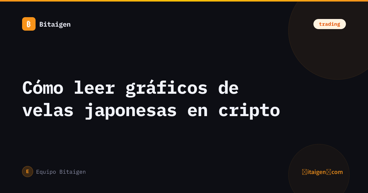 Cómo leer gráficos de velas japonesas en cripto