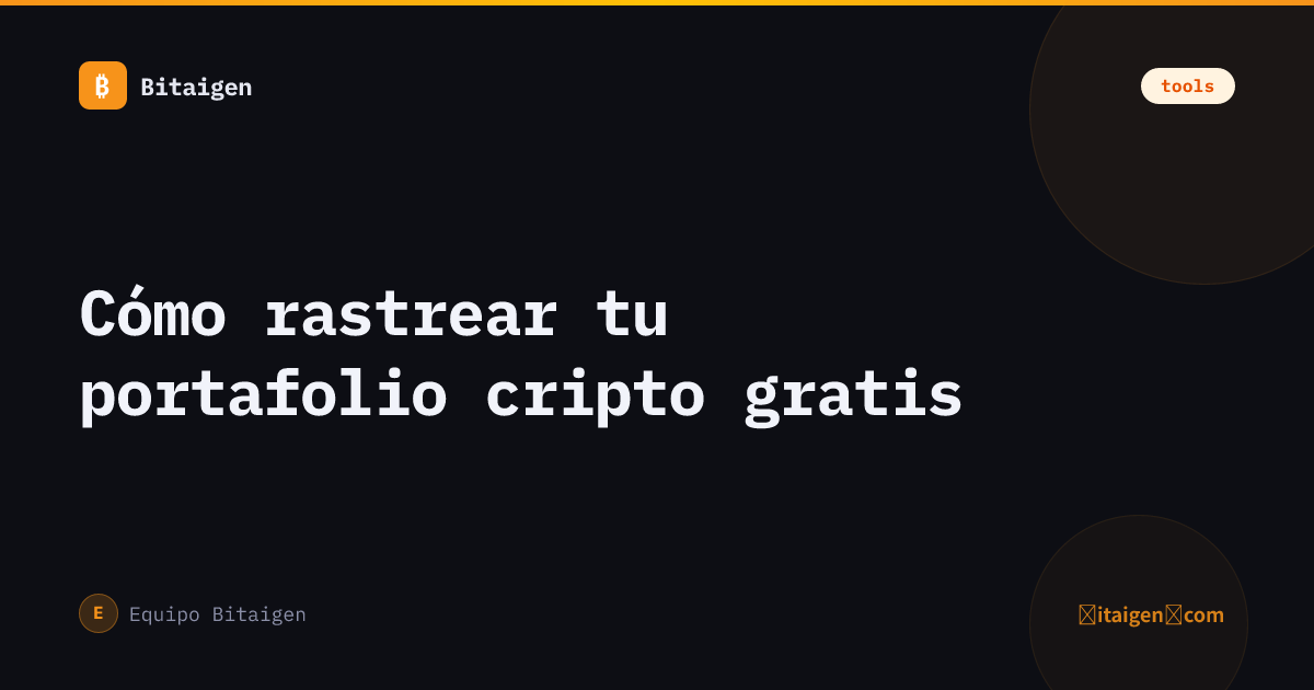 Cómo rastrear tu portafolio cripto gratis