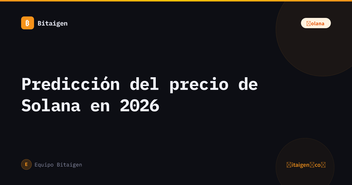 Predicción del precio de Solana en 2026