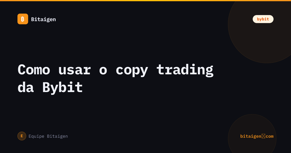 Como usar o copy trading da Bybit