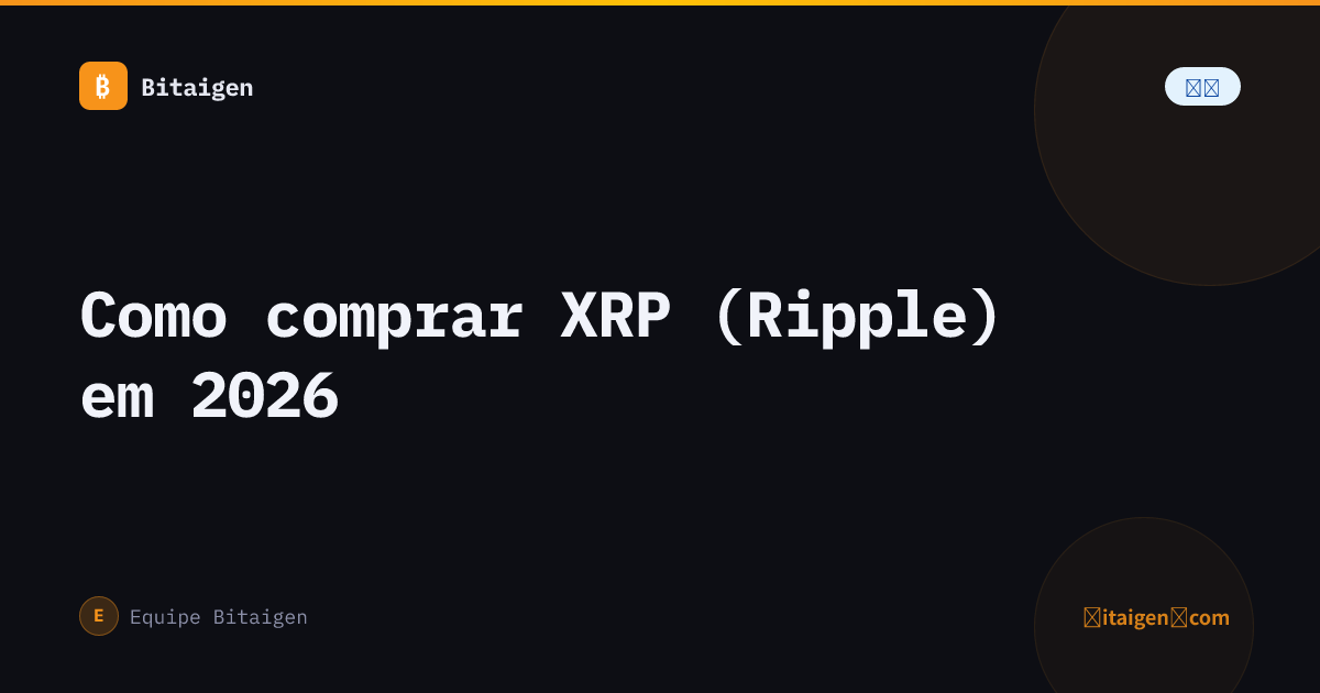 Como comprar XRP (Ripple) em 2026