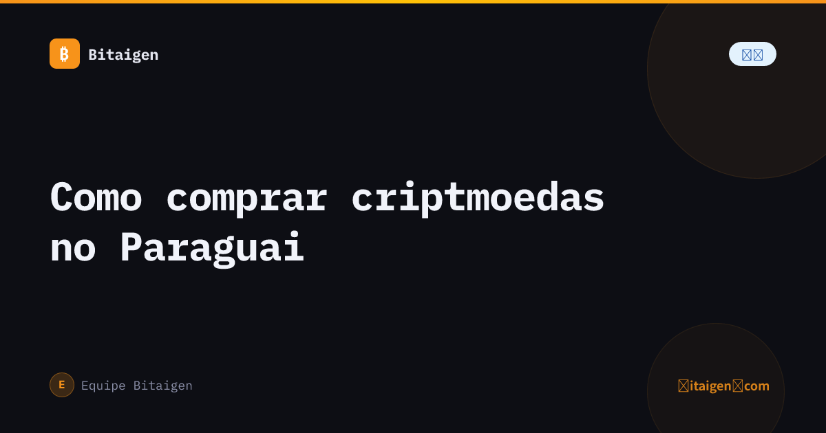 Como comprar criptmoedas no Paraguai