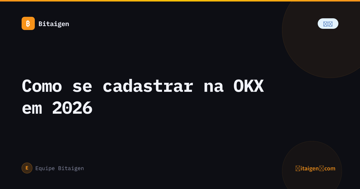 Como se cadastrar na OKX em 2026