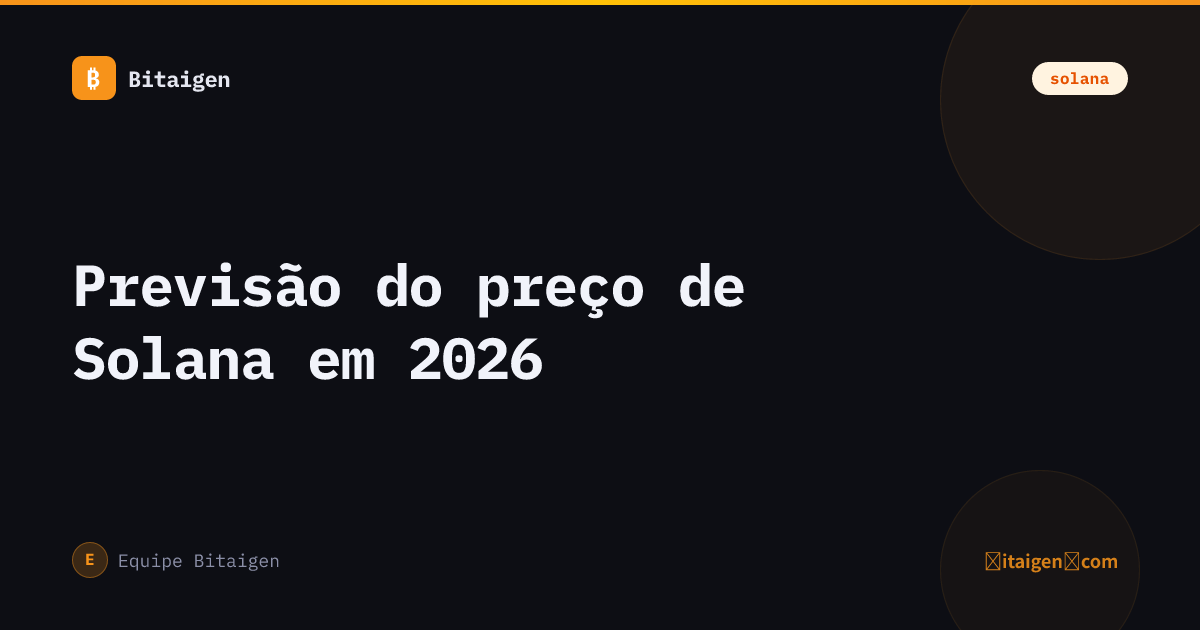Previsão do preço de Solana em 2026