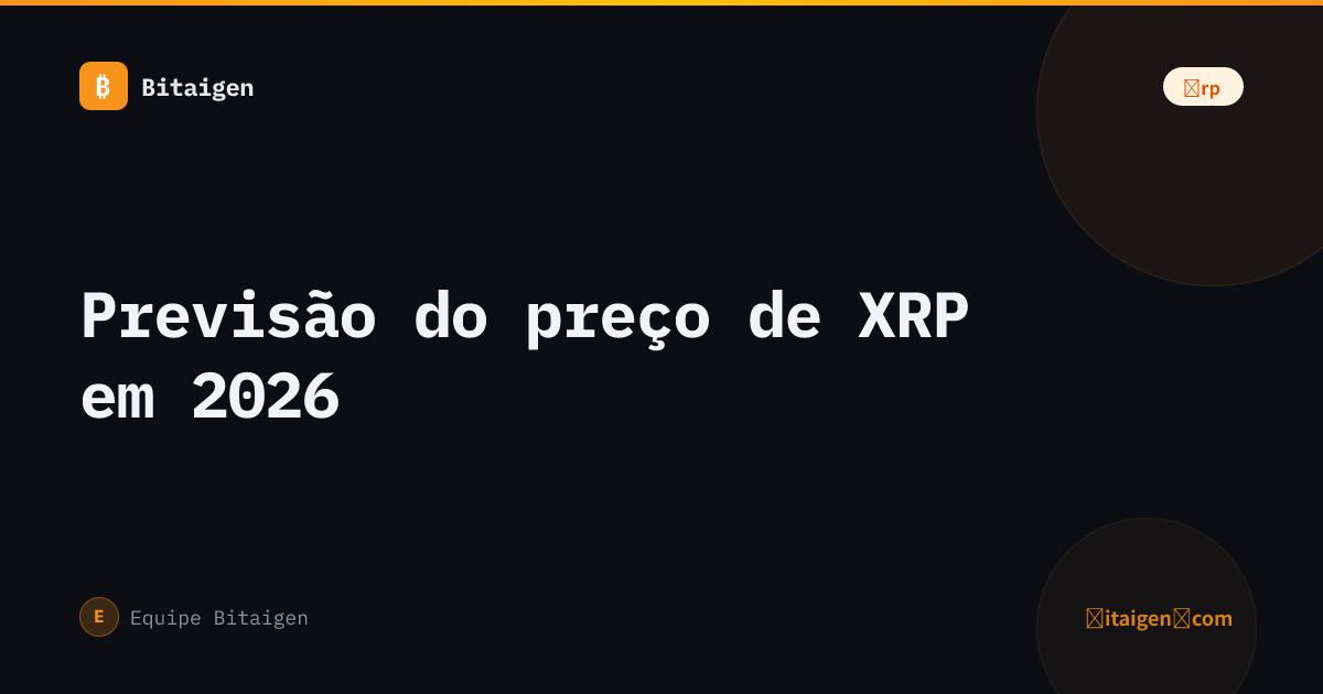 Previsão do preço de XRP em 2026